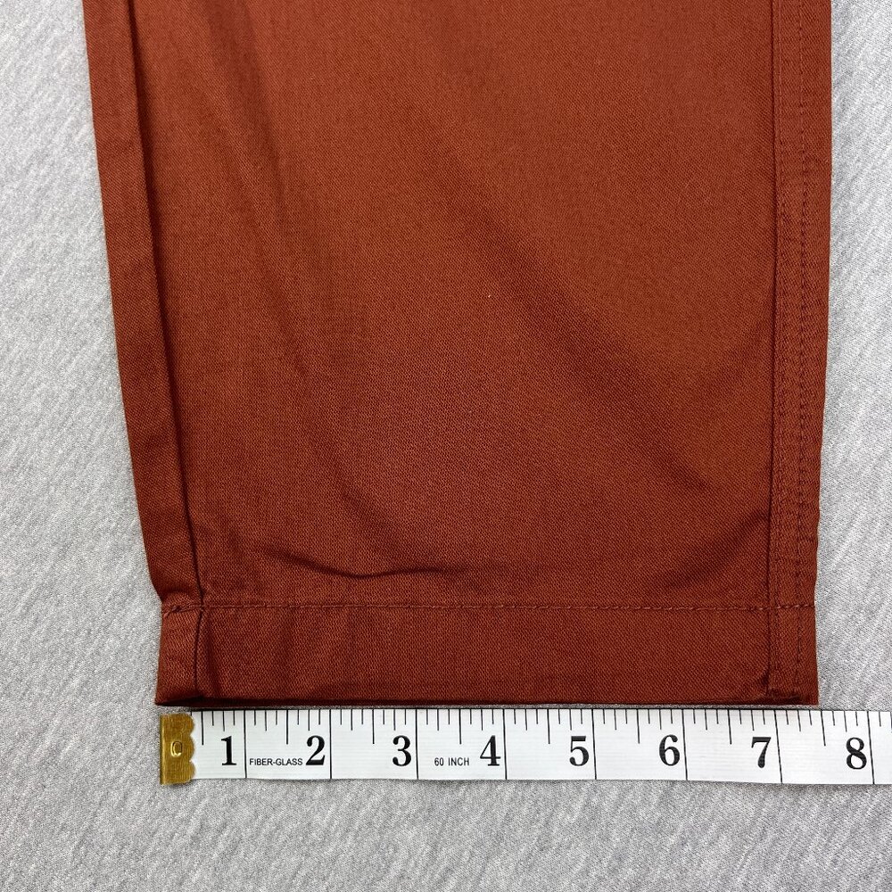 Pact Organic Daily Twill Pants Womens XL Terra Cotta Brown Elastic Waistband NEW - Picture 12 of 14